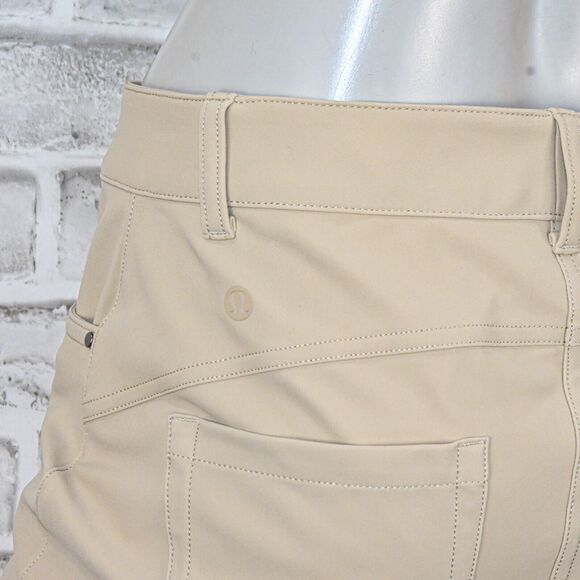 Lululemon Women's City Sleek Slim fit 5 Pocket High Rise Pants in beige sz 30 - Picture 12 of 12